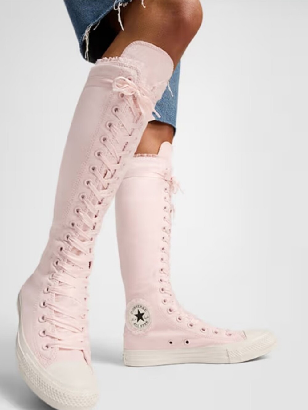 Converse Chuck Taylor All Star XXHi Ruffles & Bows Sneakers- Pink